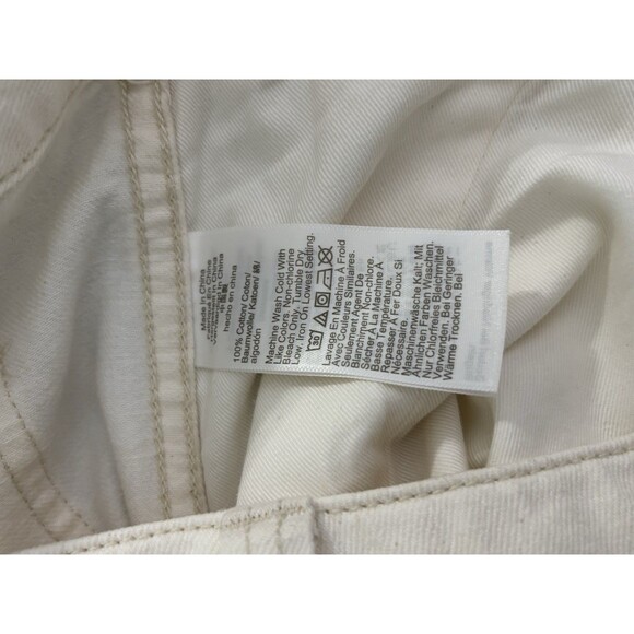 Madewell Patch Pocket Jeans Mens 31 White Ivory Ecru Relaxed Summer Denim New - Picture 9 of 16